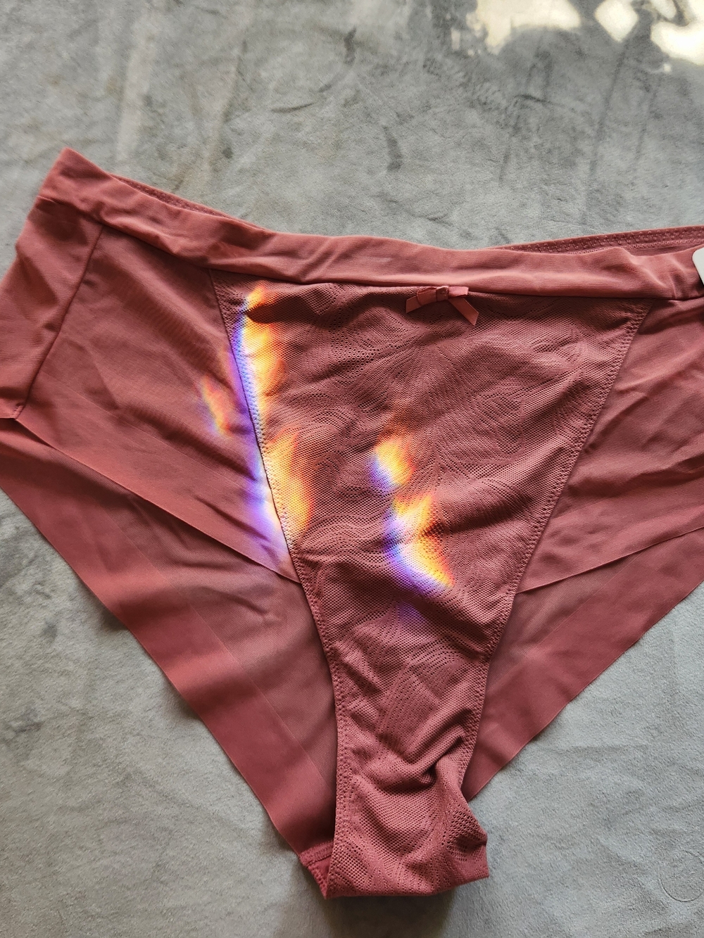 NWT - Panties - Understance Leslie Mid-Rise Smooth Lace Brief Deep Crimson